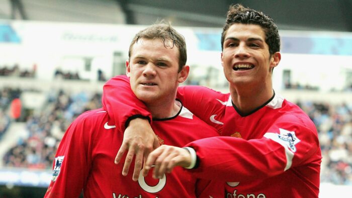 Wayne Rooney and Cristiano Ronaldo