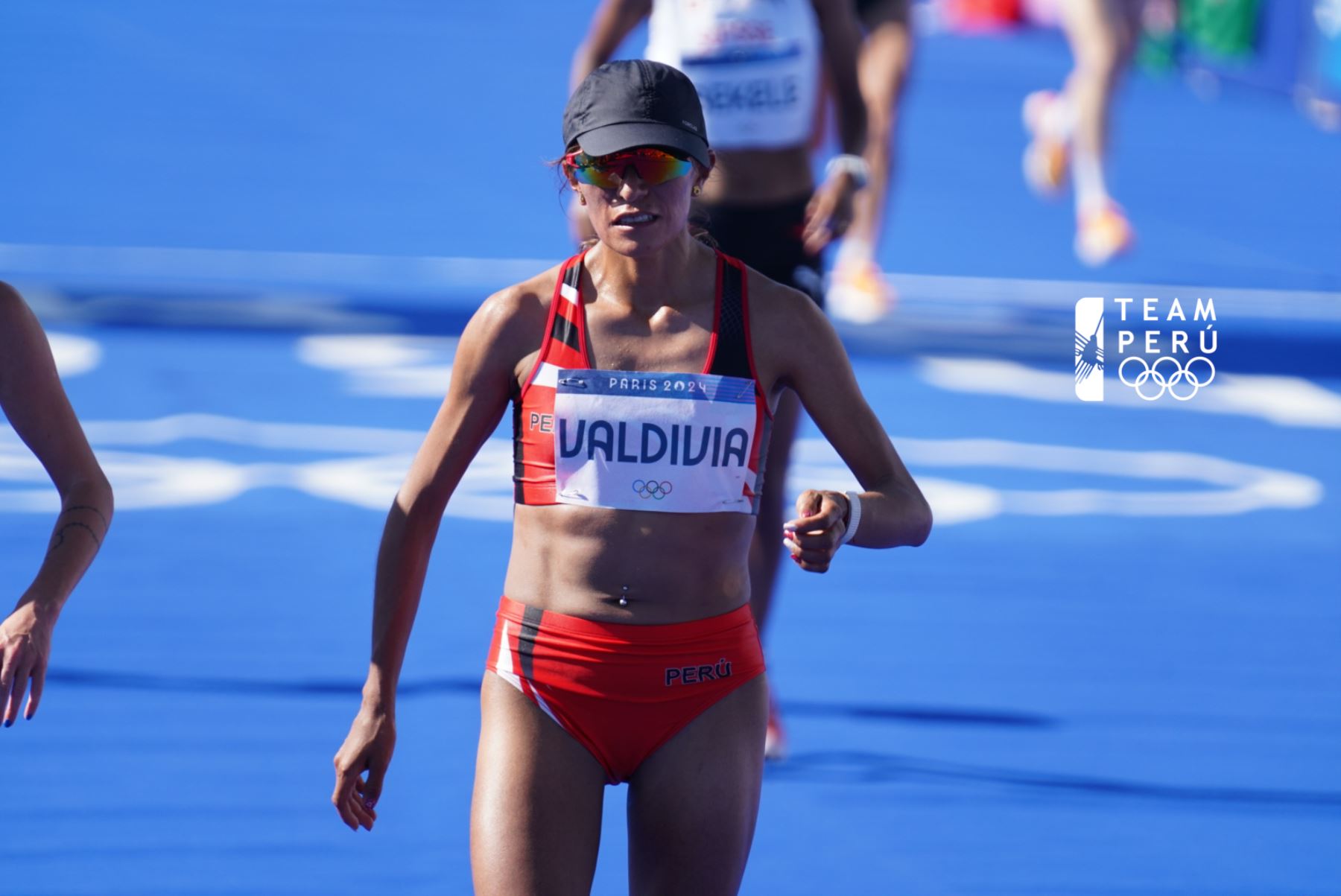 Thalía Valdivia obteniendo un puestazo en la maratón