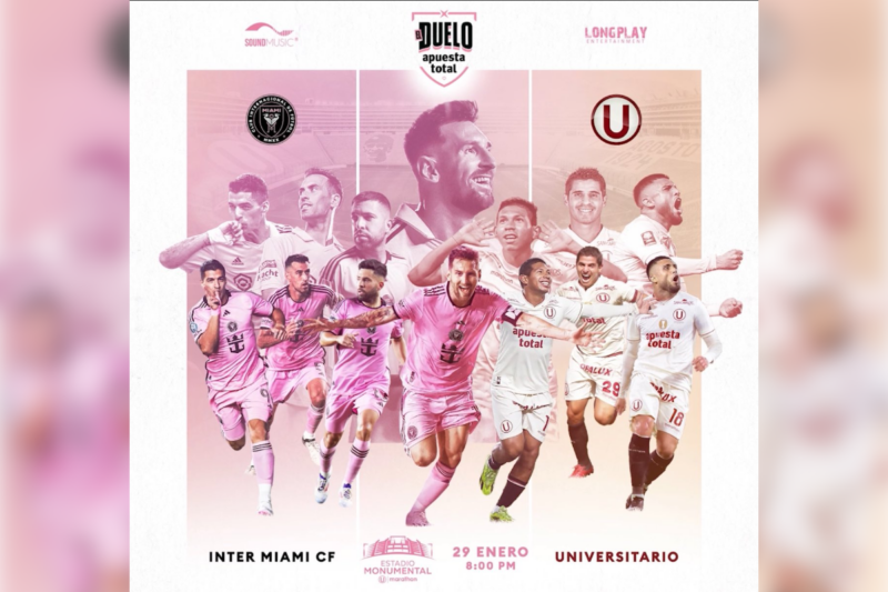 U vs. Inter Miami: Evento deportivo se jugará a estadio lleno - ATV