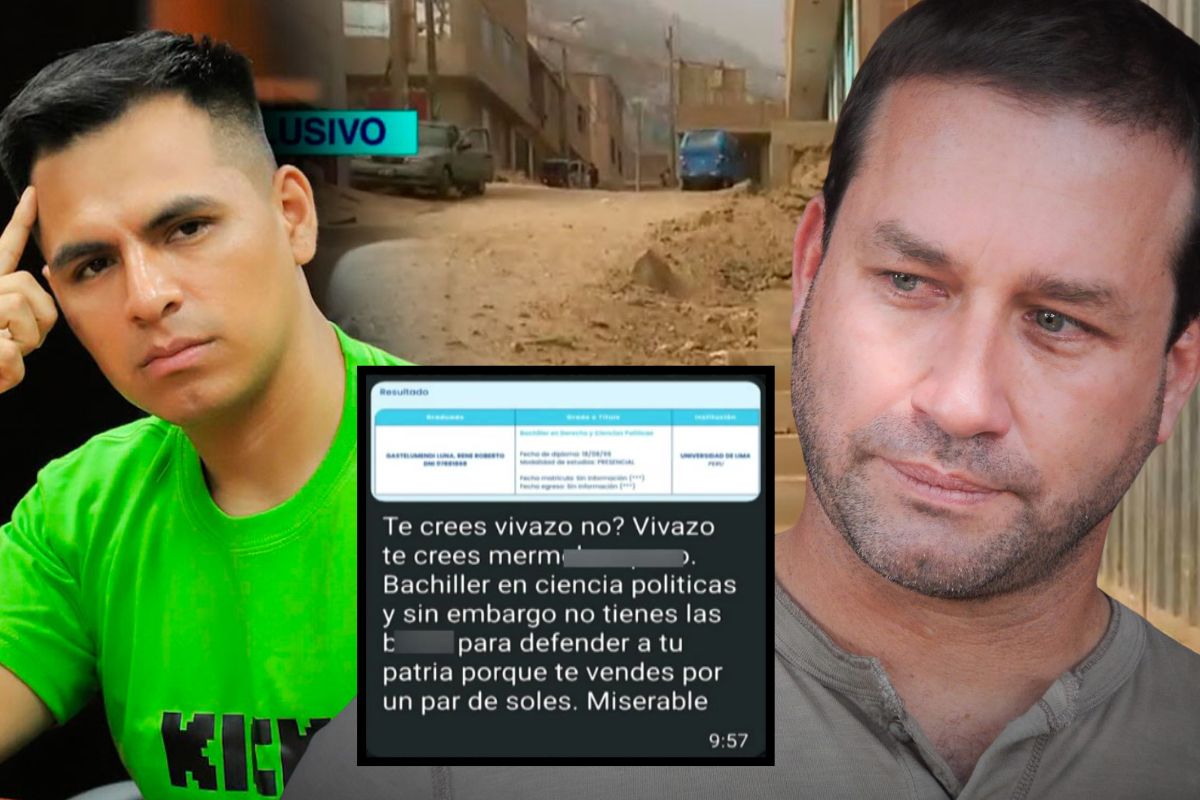 René Gastelumendi recibe amenazas de muerte por parte de los 'dibujitos'  tras entrevista al alcalde de Ate - ATV