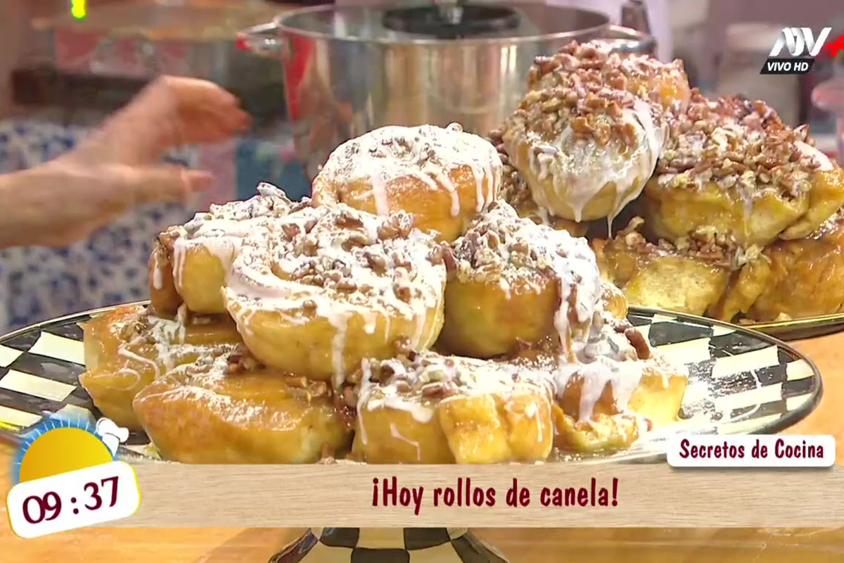 Secretos de cocina: Aprende a preparar unos deliciosos rollitos de canela con Sandra Plevisani
