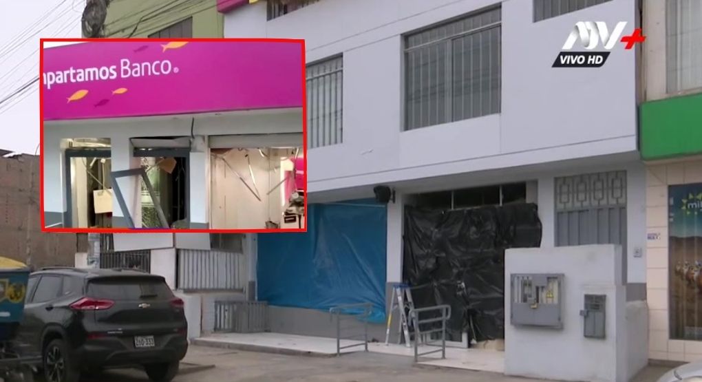 Comas: delincuentes colocan artefacto explosivo en cajero para llevarse S/3,000
