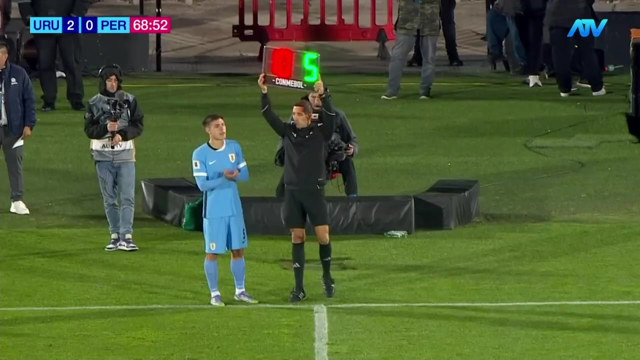 69' Cambio en Uruguay