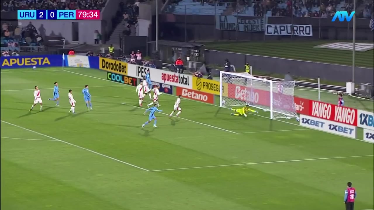 80' Gol de Uruguay