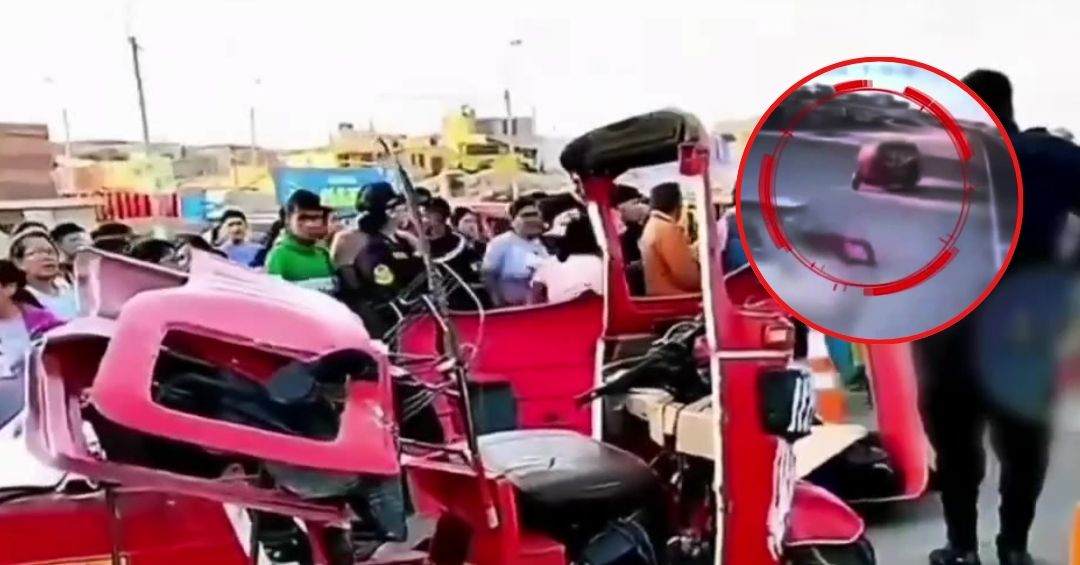 Mototaxista fallece tras brutal choque con bus en Panamericana Sur
