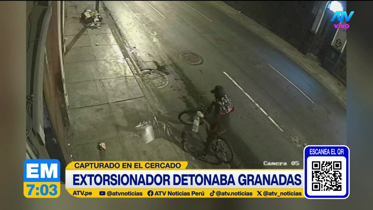 Extorsionador es capturado tras detonar explosivos en puertas de emprendimientos