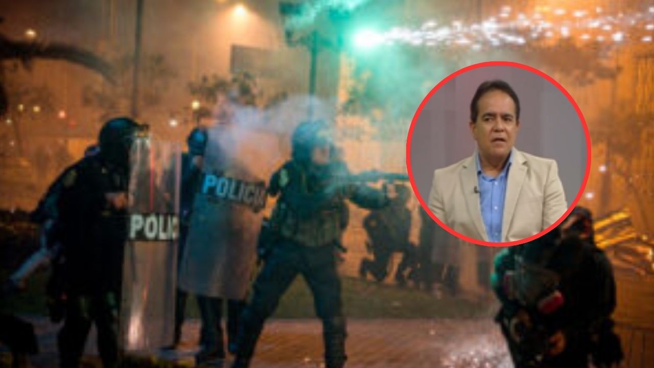 Gastón Rodríguez sobre represión de la PNP en la marcha: “La policía no reprime, restablece el orden público”