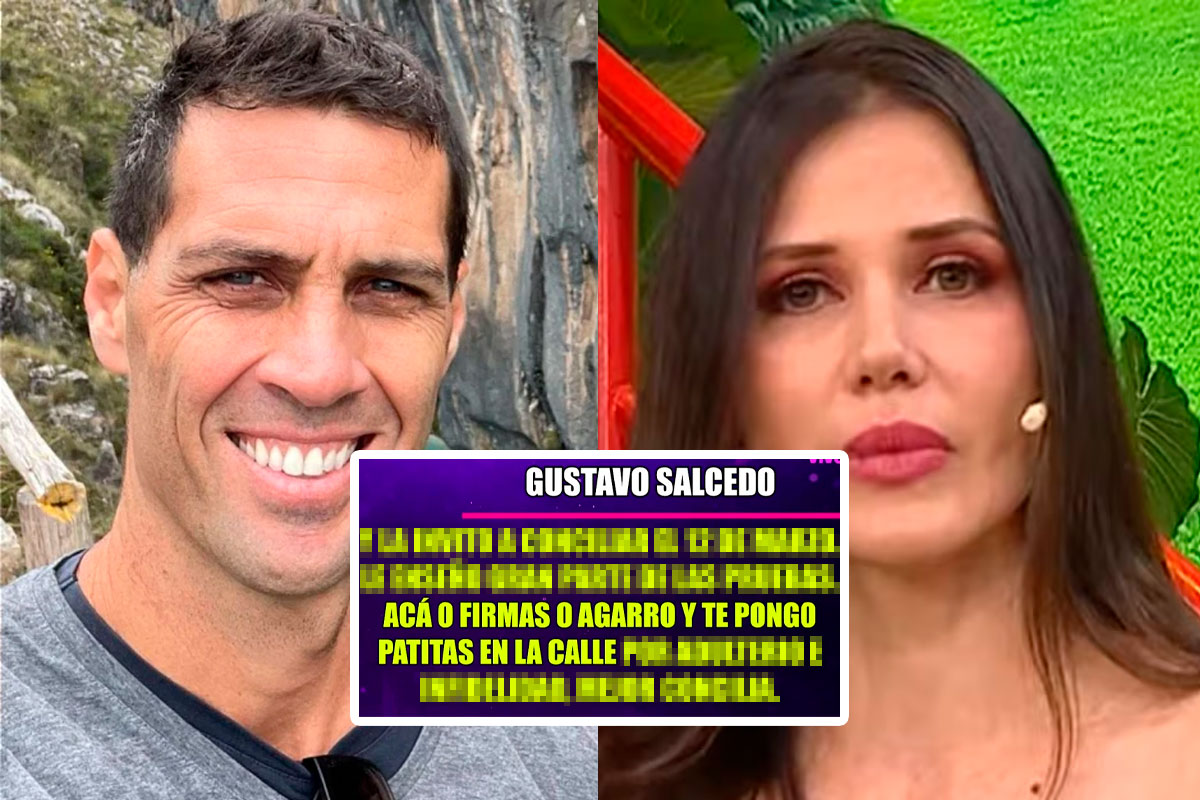 Gustavo Salcedo amenazó a Maju Mantilla para conciliar: “O firmas o te pongo patitas en la calle por adulterio”