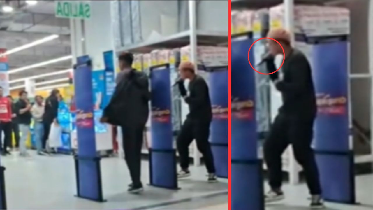 Hombres armados con cuchillo aterrorizan centro comercial en Cajamarca