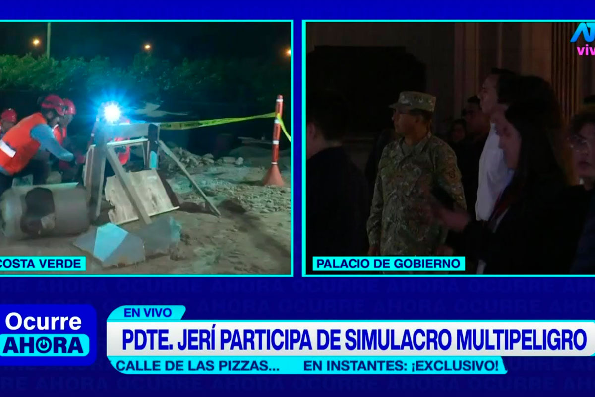 Tercer simulacro nacional multipeligro se realizó esta noche