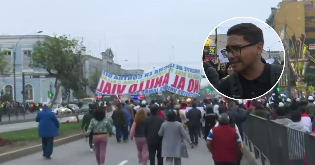 Protestas de SUTEP y otros gremios bloquean las avenidas Abancay y Alfonso Ugarte