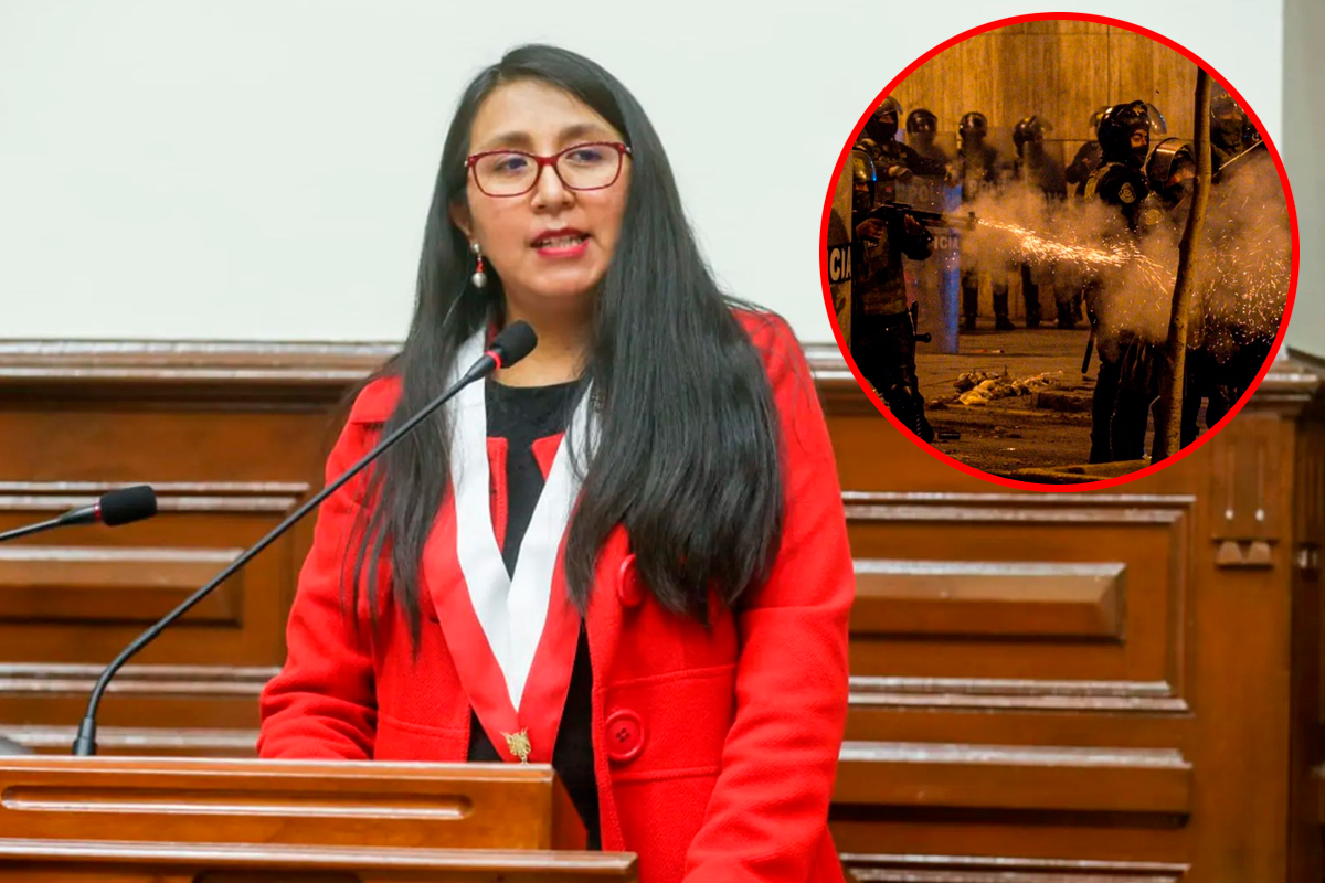 Congresista Ruth Luque denuncia uso excesivo de la fuerza policial durante marcha de la ‘Generación Z’