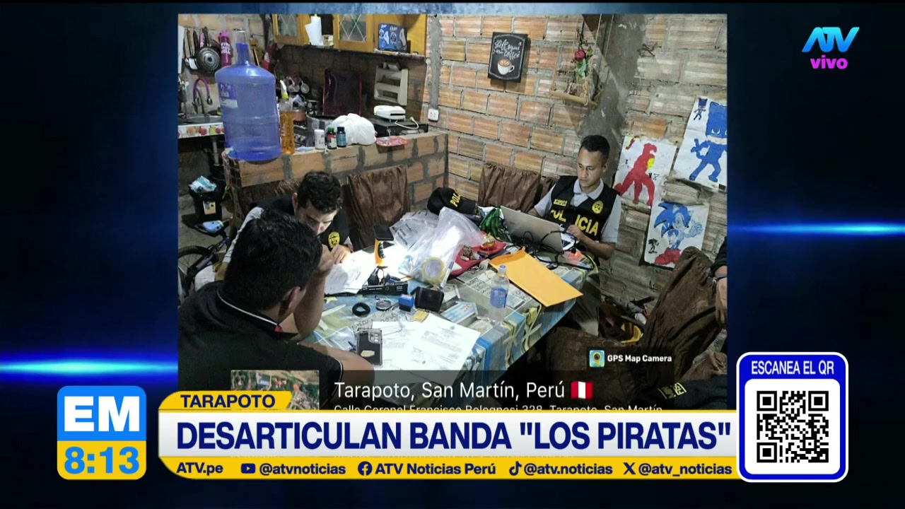 Tarapoto: Desarticulan a la banda criminal “Los piratas” en la cual participaban 12 policías