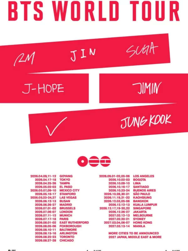 BTS en Lima 2026: Fechas, precios estimados y c�mo ver a la banda de K-Pop en Per� - ATV