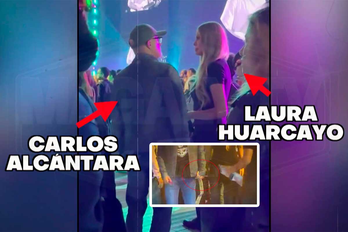 Cachín' es captado tomando de la cintura y de la mano a Huarcayo