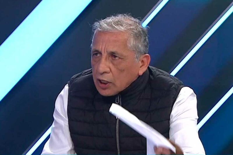 Antauro Humala durante entrevista televisiva donde negó liderazgo sobre virtuales diputados de Juntos por el Perú