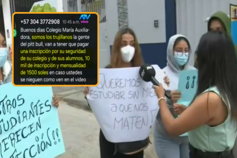 ¡Amenazan con matar a profesores! Colegio es extorsionado en Villa María del Triunfo