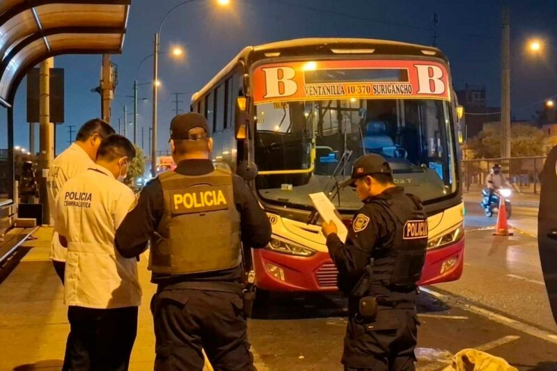 Lima mostrando los distritos de San Juan de Lurigancho, Comas y San Juan de Miraflores con los atentados registrados.