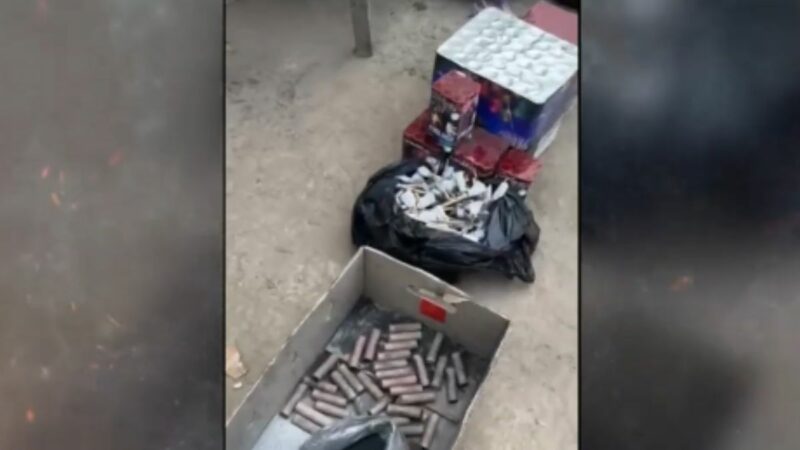 Pirotécnicos ilegales decomisados en Puente Piedra