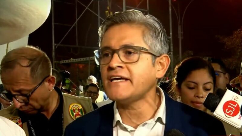 José Domingo Pérez, exfiscal, durante una entrevista sobre sus declaraciones respecto al gobierno de Keiko Fujimori