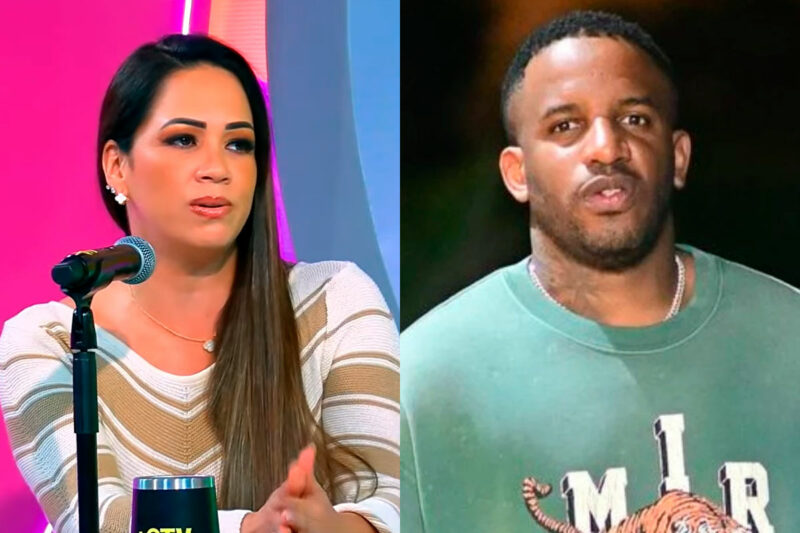 Melissa Klug durante su intervención en Magaly TV La Firme donde denunció la desigualdad en sus juicios con Jefferson Farfán.
