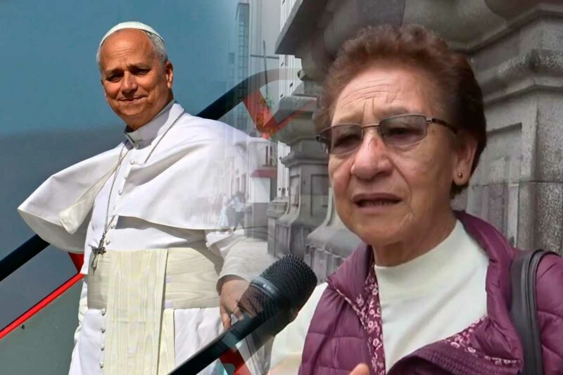Fieles católicos reunidos en una iglesia de Lima celebrando la confirmación de la visita del papa León XIV