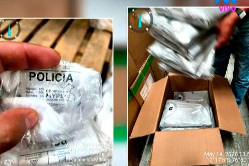 Almacén de Lurín donde permanecen abandonadas más de 200 mil prendas adquiridas para la Policía Nacional del Perú.