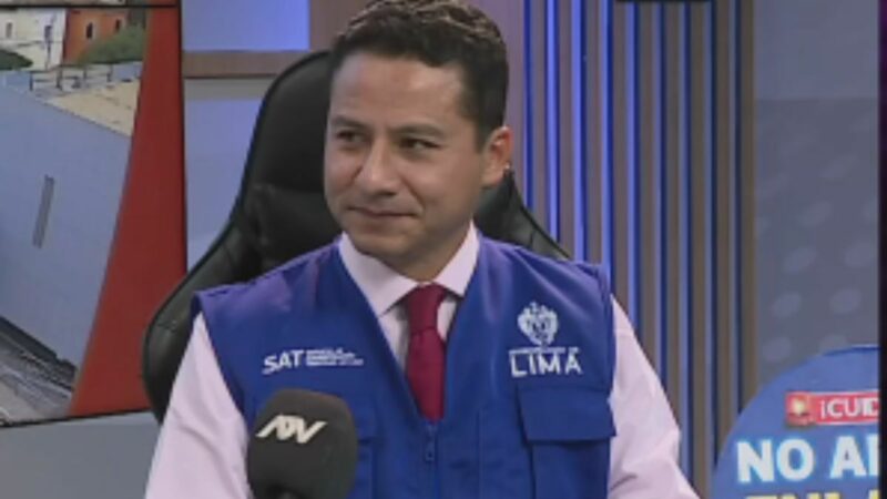 Wilfredo Calderón del SAT Lima durante entrevista sobre mensajes fraudulentos con dominio falso
