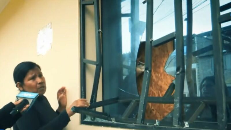 Fachada de una vivienda en Chorrillos tras accidente