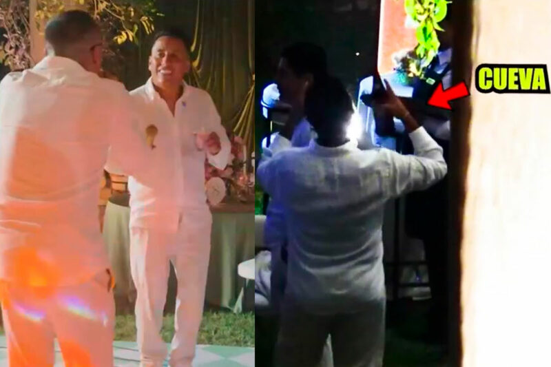 Christian Cueva baila con botella en mano durante la fiesta de cumpleaños de Pamela Franco.