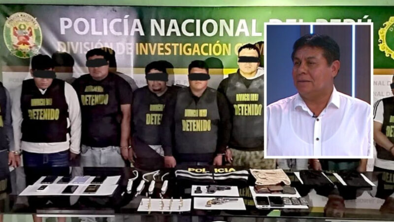 Carlos Navarro durante entrevista sobre el aumento de la criminalidad en San Juan de Lurigancho.