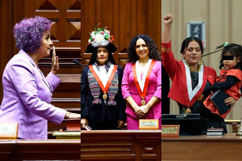Senadores y diputados juramentando en el Congreso para el periodo 2026-2031