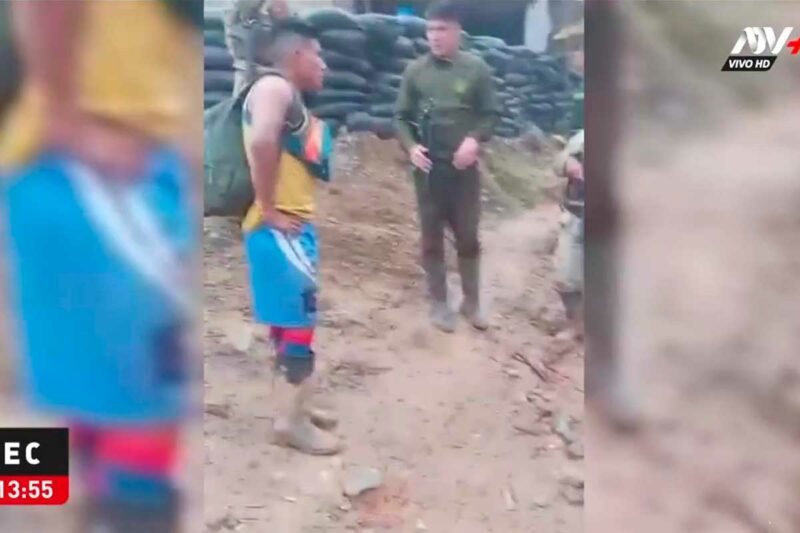 Líder comunero de la comunidad nativa Kumpanam durante entrevista sobre la denuncia contra la Policía del Medio Ambiente.
