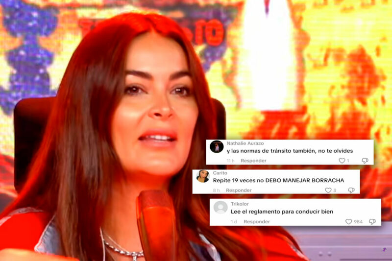Laura Spoya muestra el libro Coquito durante un programa de televisión