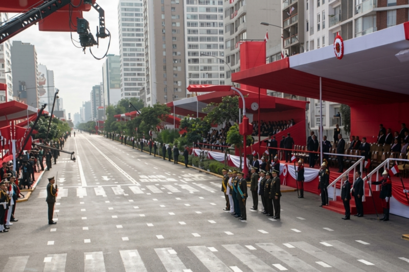Detienen a hombre armado cerca del estrado oficial del Desfile Militar