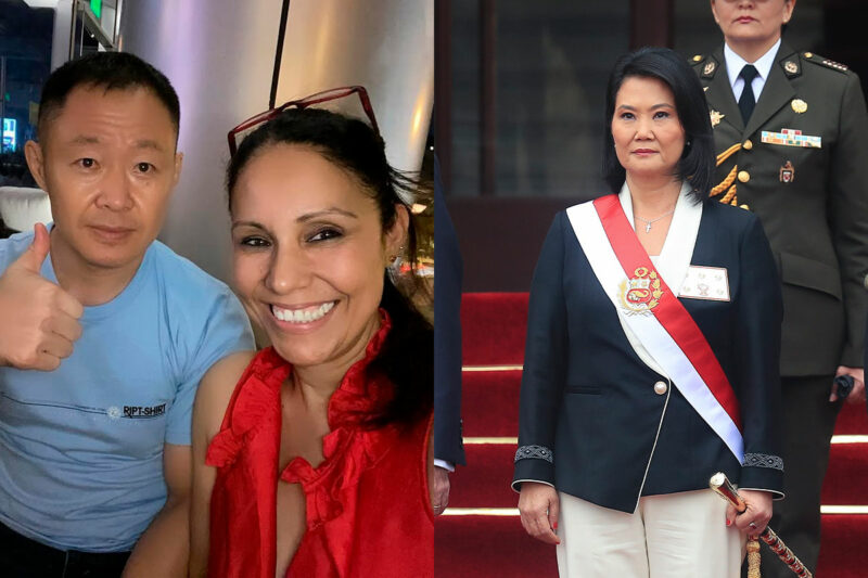 Esposa de Kenji Fujimori responde a críticas por no acompañar a Keiko Fujirmori.