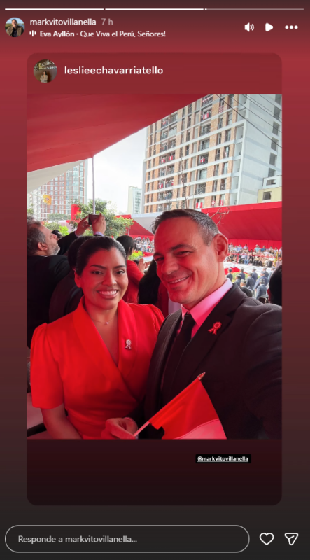 Mark Vito y Leslie Echevarria en Gran Parada Militar