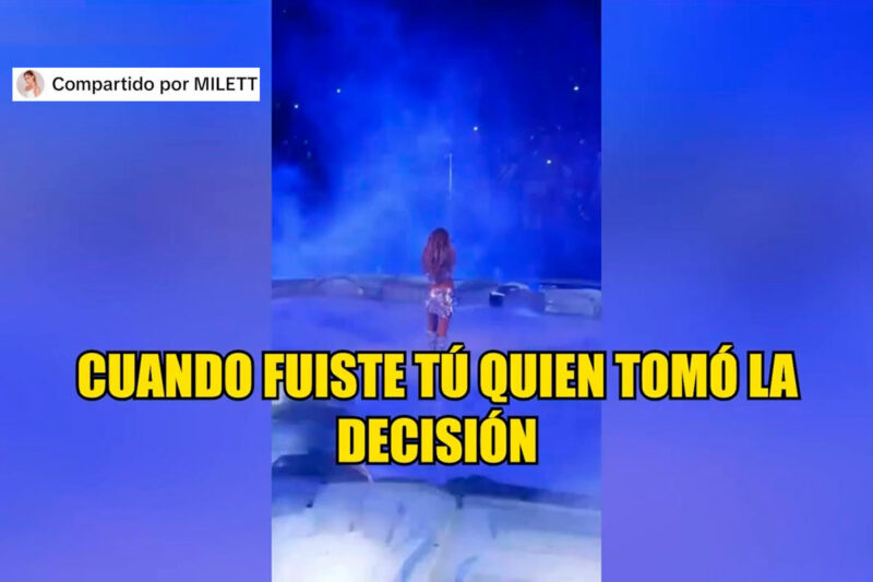 Captura de pantalla de las publicaciones de Milett Figueroa con indirectas para Marcelo Tinelli.