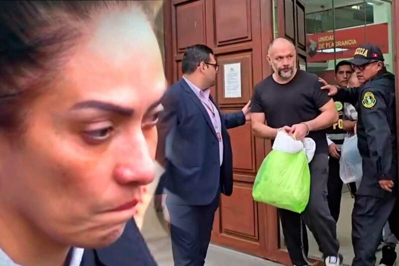 Jackson Mora y su hermana Noelia durante proceso judicial por desvío de fondos de municipalidad de Chincha
