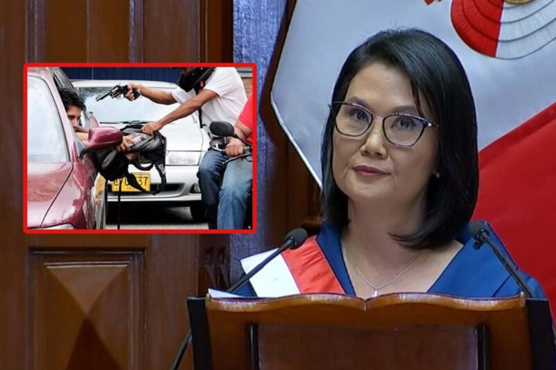 Keiko Fujimori durante su discurso de toma de mando en el Congreso