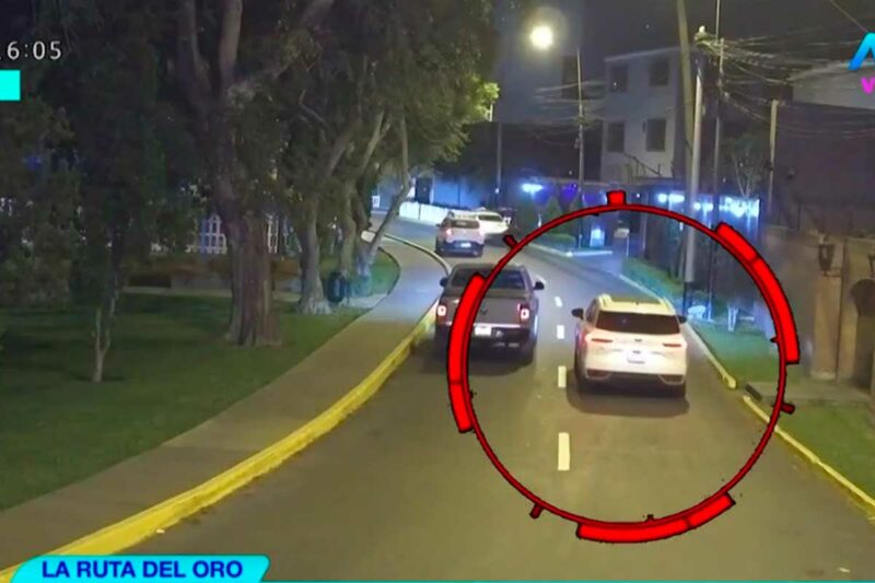 Vehículo sospechoso sigue a camioneta con lingotes de oro en la avenida El Derby, Surco