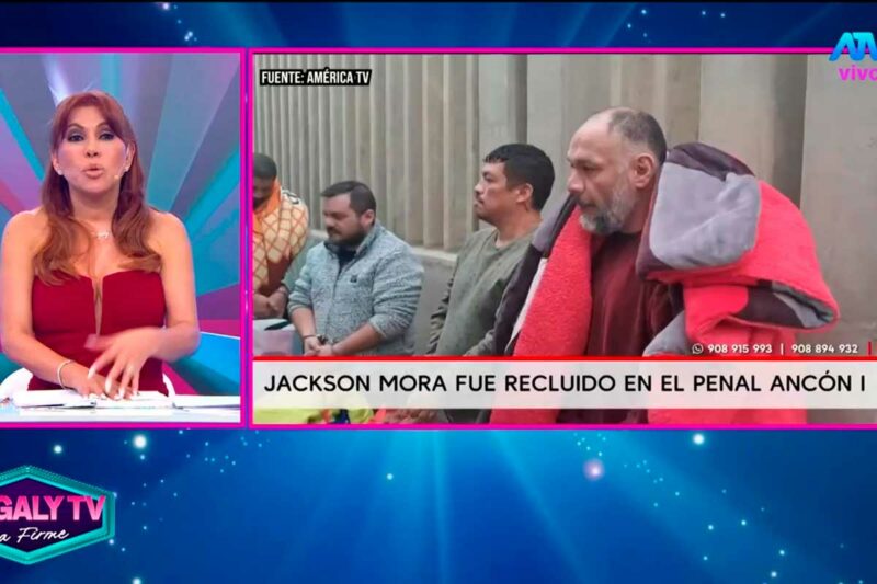 Magaly Medina habla sobre el traslado de Jackson Mora al penal Ancón 1 en su programa.