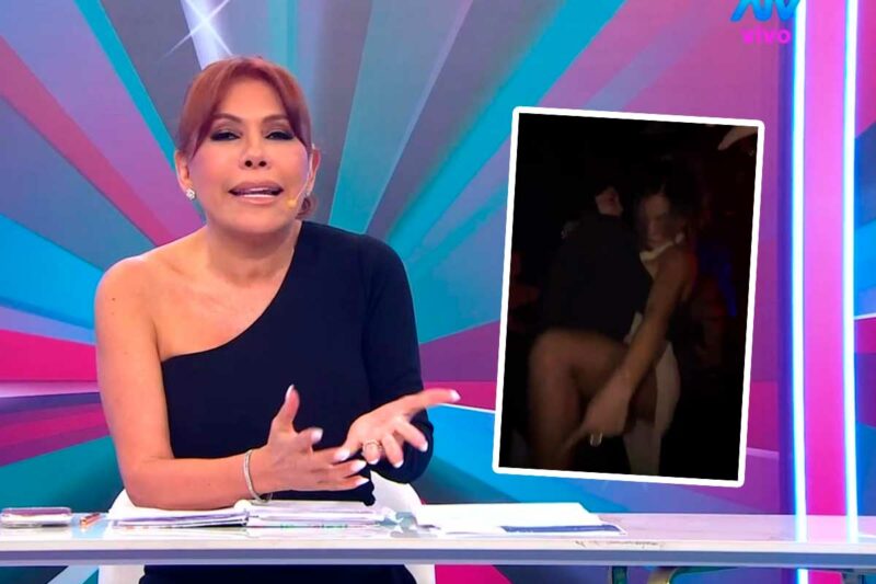 Magaly Medina habla en su programa sobre la polémica con Vanessa López por las imágenes de su fiesta.