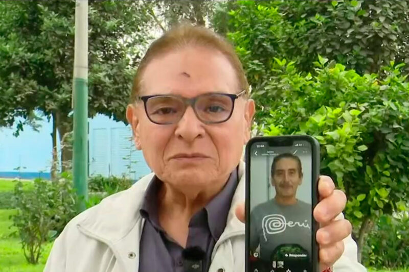 Mario León muestra la herida en la frente tras la agresión de su vecino en Lince.