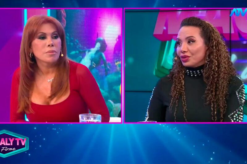 Mónica Cabrejos hablando sobre el recuerdo de su mamá en televisión