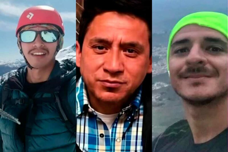Tres montañistas desaparecidos en el nevado Huascarán durante una expedición de escalada en la Cordillera Blanca.