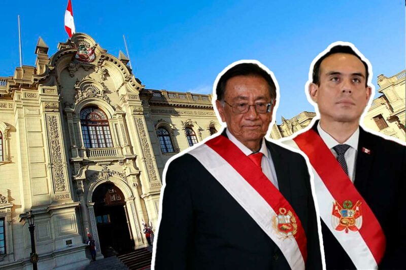 José María Balcázar y José Jerí durante sesión en el Congreso de la República