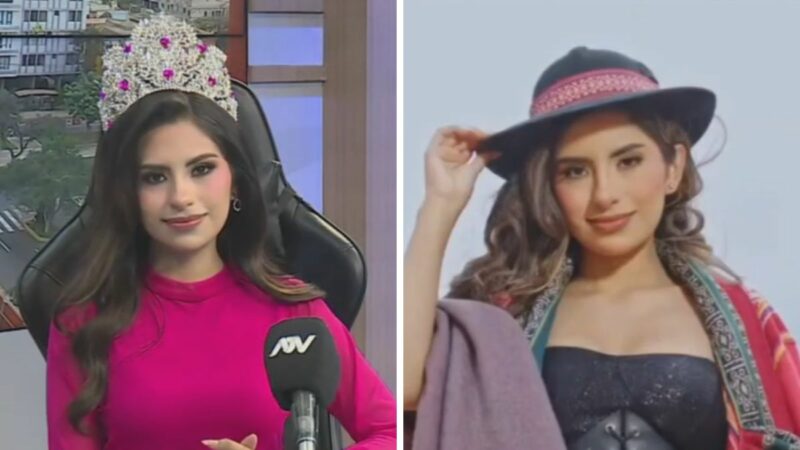 Luciana Echave, Miss Teen Perú, durante entrevista sobre su participación en el certamen internacional Miss Teen Planet.