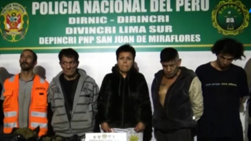 Detenidos por los agentes del Escuadrón Verde en San Juan de Miraflores (SJM)