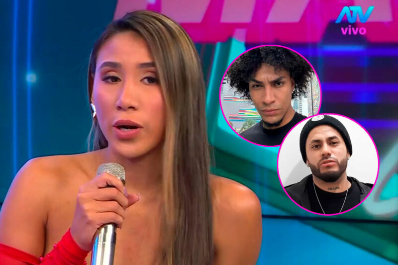 Samahara Lobatón conversa con Magaly Medina sobre la pensión de sus hijos en el set de su programa.
